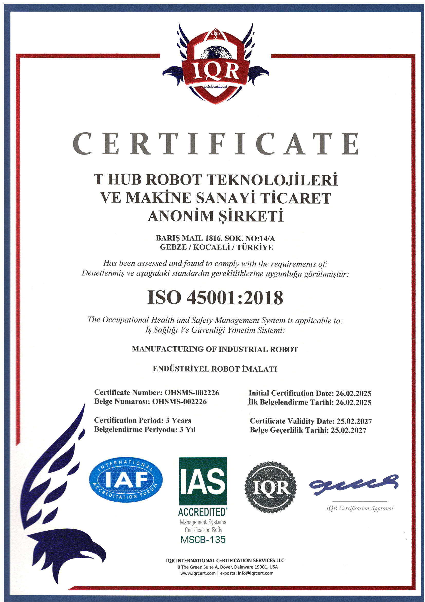 ISO 45001:2018